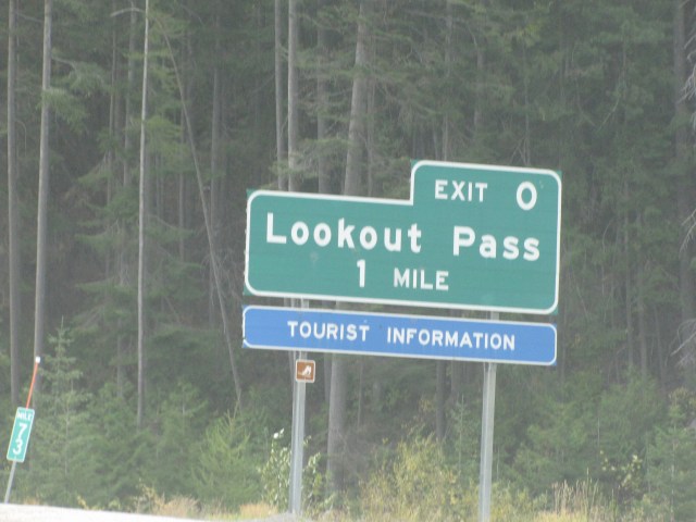 Lookout Pass just before the Montana border! Elevation 4720'