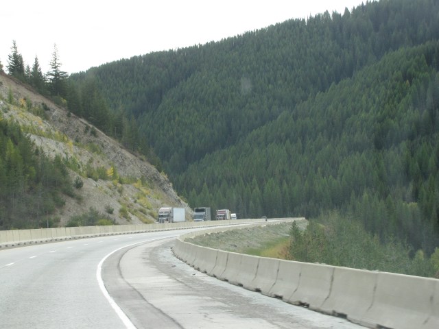Beautiful Montana going over Lookout Pass - Lolo National Forest - near Tammany