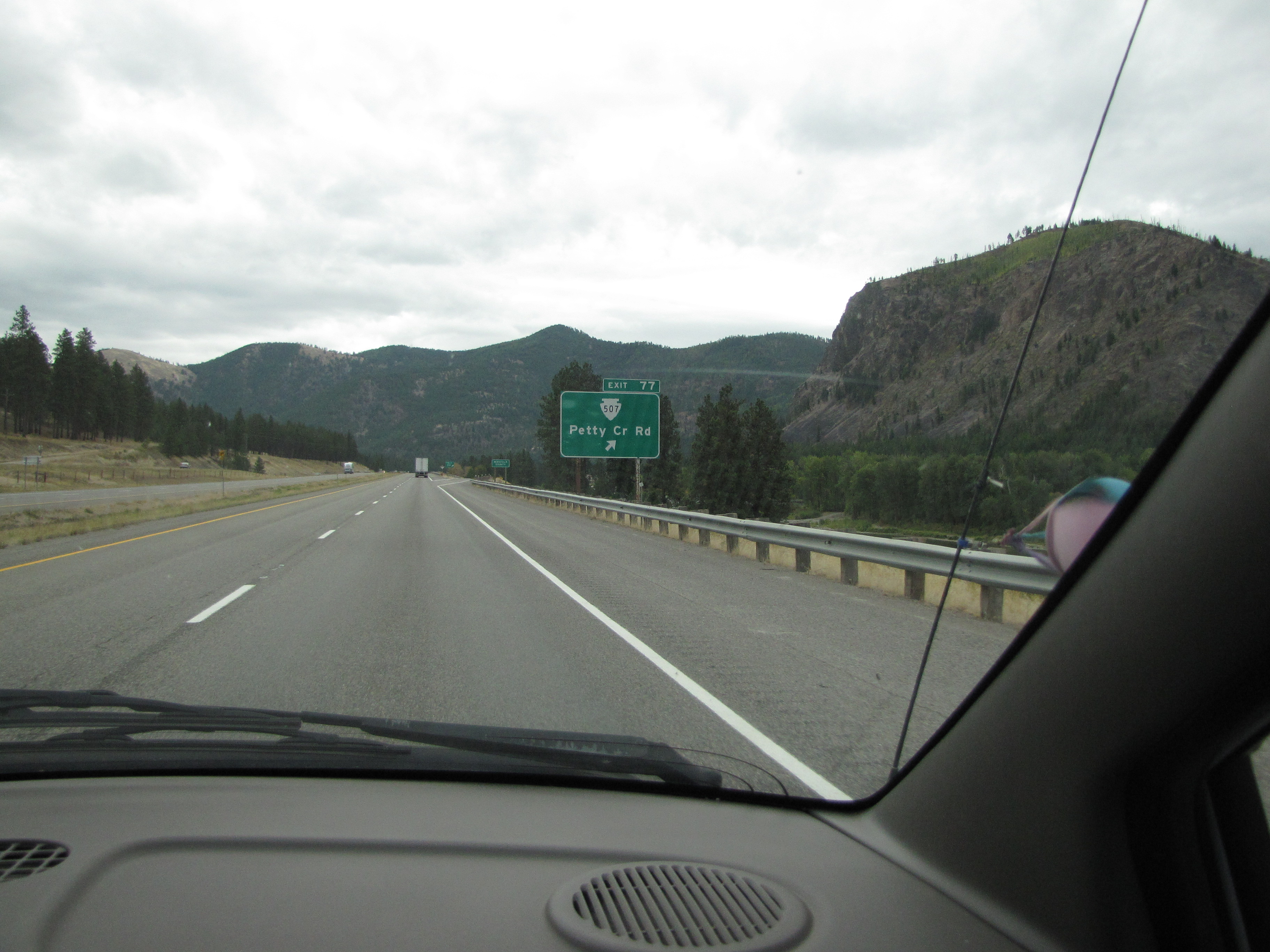 Petty Creek Road exit 77 just east of Alberton