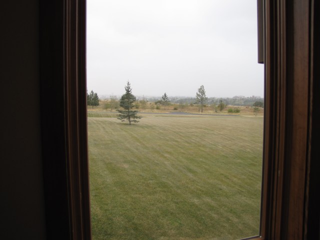 View out Anna's window - about 5 pm