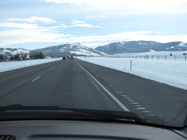 East on I-90 towards Livingston