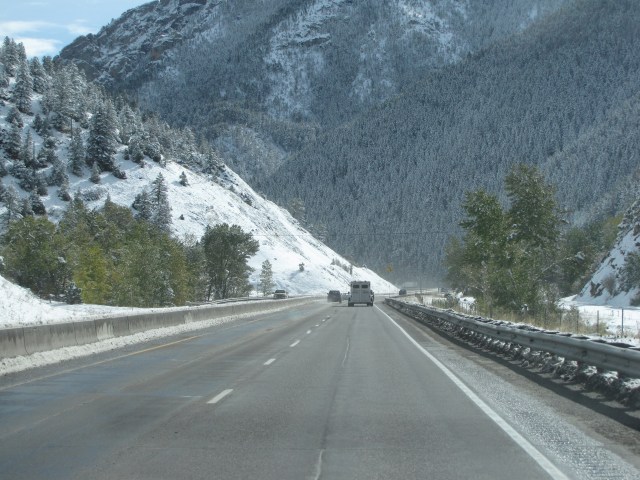 East on I-90 towards Livingston
