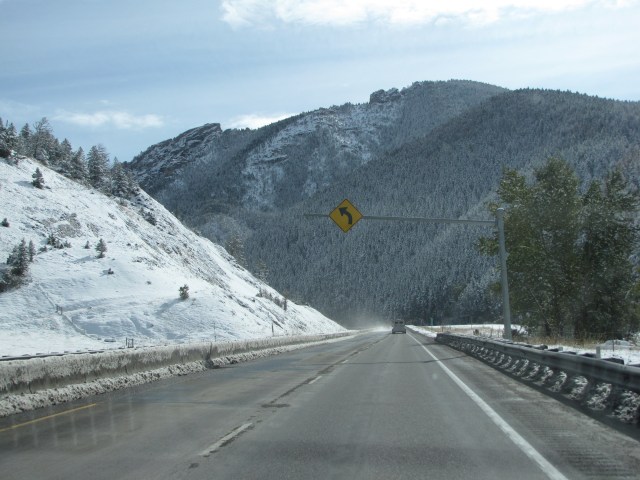 East on I-90 towards Livingston