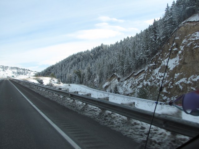 East on I-90 towards Livingston