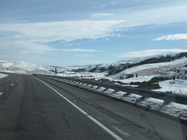 East on I-90 towards Livingston