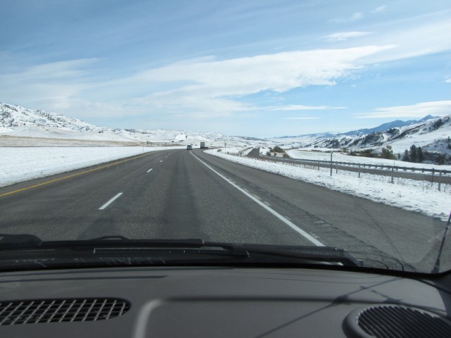 East on I-90 towards Livingston