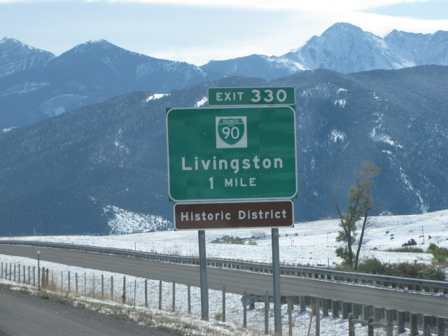 Livingston turn-off - 12:06 p.m.