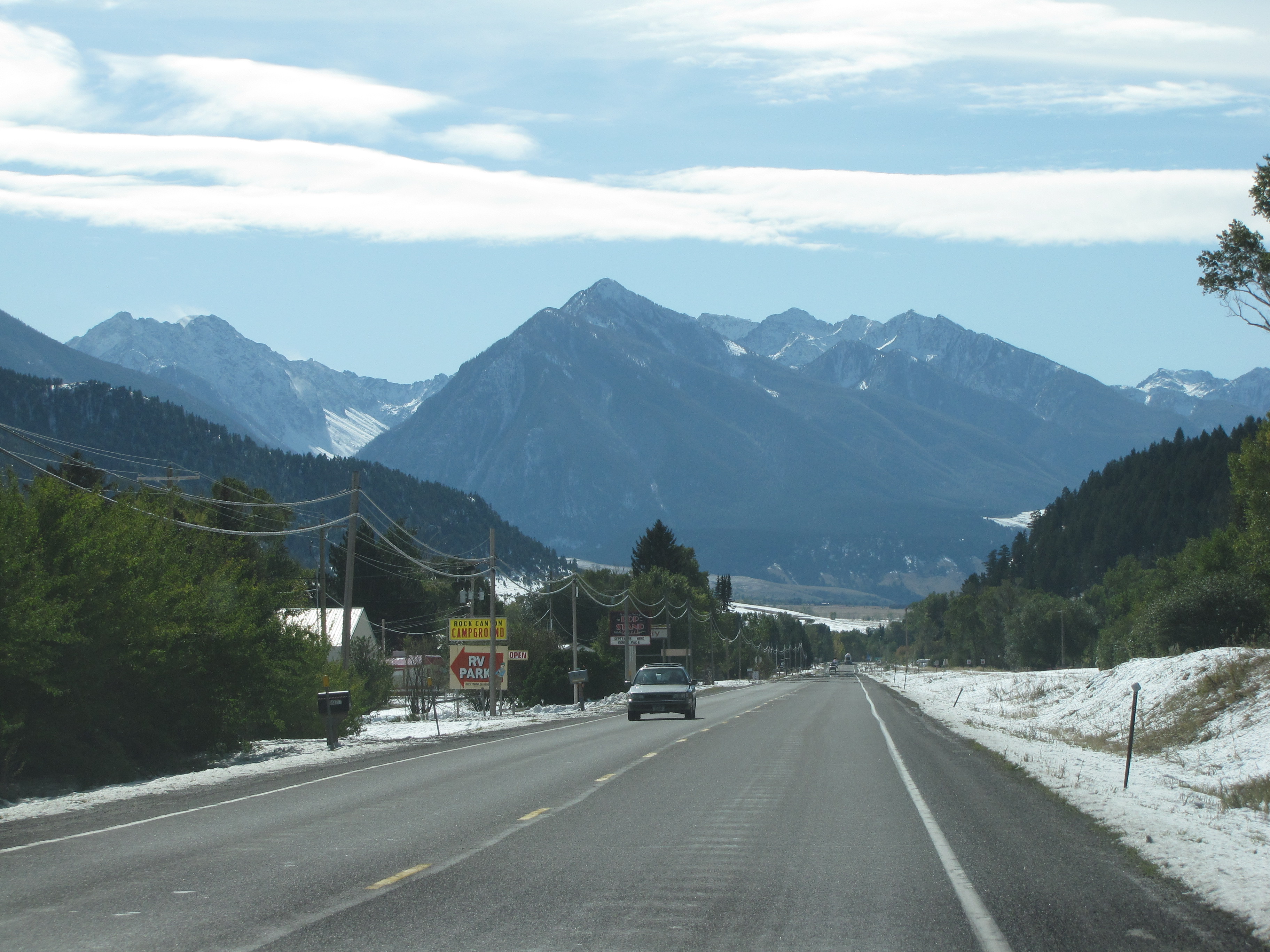 Paradise Valley and Absaroka Range north of Country Living Lane