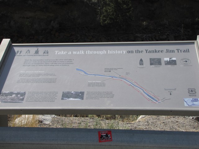 Yankee Jim Canyon sign