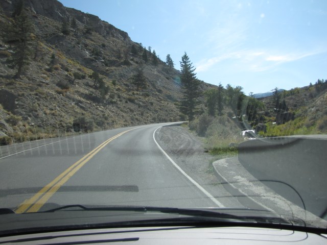 North Entrance Road just after the road curves south
