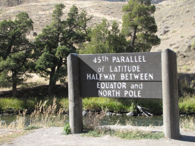 45th Parallel - in Montana - near Slide Lake
