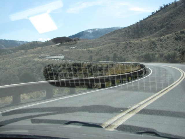Heading South on N Entrance Road in Wyoming
