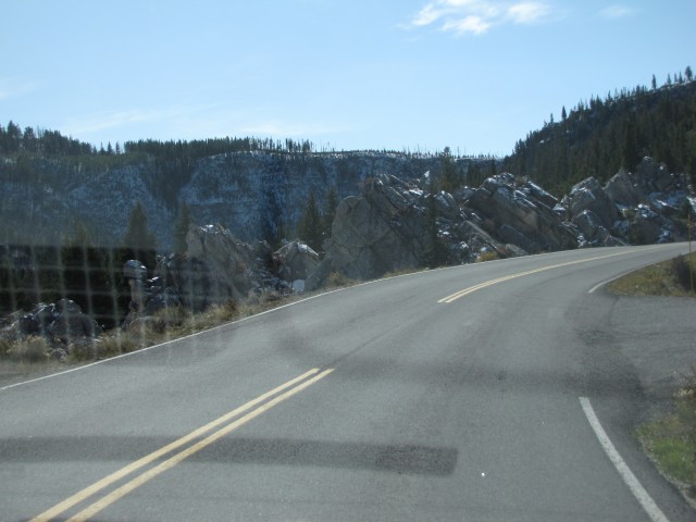 Silver Gate - entrance to the Hoodoo Mountains on right