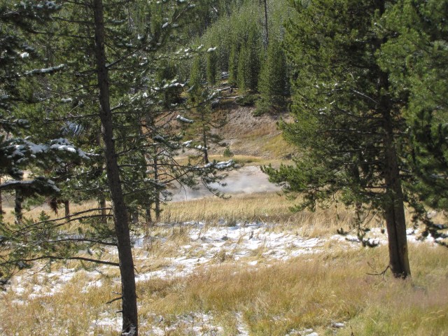 Hot springs just south of South Twin Lake