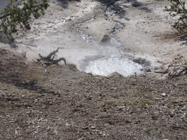 Strong sulpher smell here - North Norris Geyser Basin